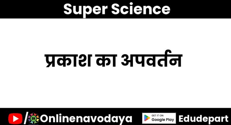 प्रकाश का परावर्तन कक्षा 7 विज्ञान अध्याय 12