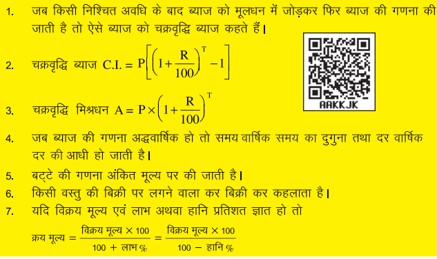 प्रतिशतता के अनुप्रयोग कक्षा 8 गणित - Notes of important topics