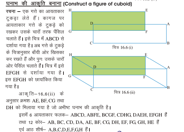 आकृतियां कक्षा 8 गणित - Notes of important topics