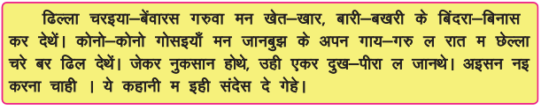 अपन चीज के पीरा कक्षा 8 हिंदी - Notes of important topics