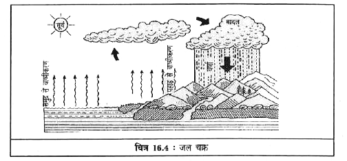 जल की विविध अवस्थाओं की यात्रा कक्षा 6 विज्ञान - जल सतह से वाष्प बनकर ऊपर उठता है → संघनित होकर बादल बनाता है → वर्षा के रूप में धरती पर लौटता है। जल की विविध अवस्थाओं की यात्रा कक्षा 6 विज्ञान - TEACHER'S KNOWLEDGE & STUDENT'S GROWTH