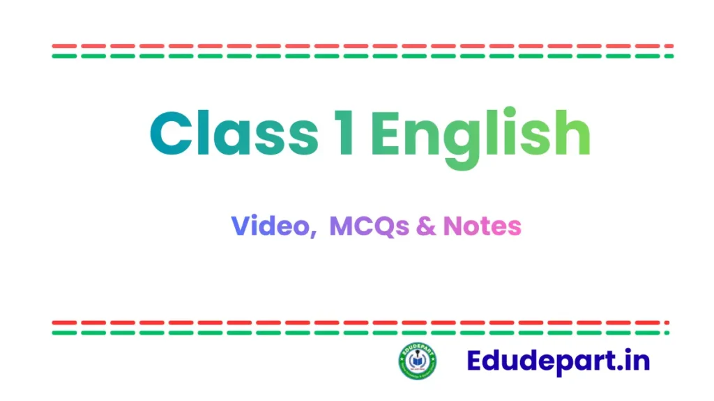 Class 1 English